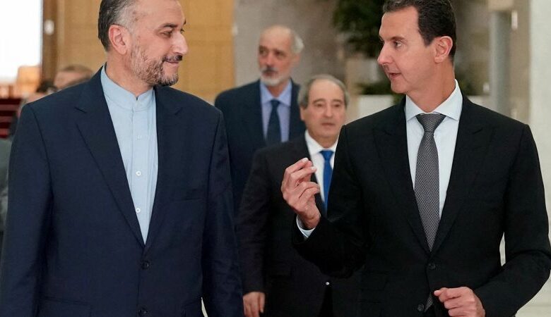 الرئيس الأسد وعبد اللهيان
