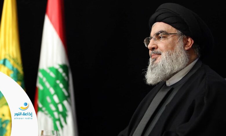 الأمين العام لحزب الله يتحدث خلال هذا الحفل..