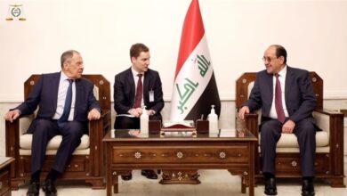 المالكي ولافروف يبحثان آخر المستجدات