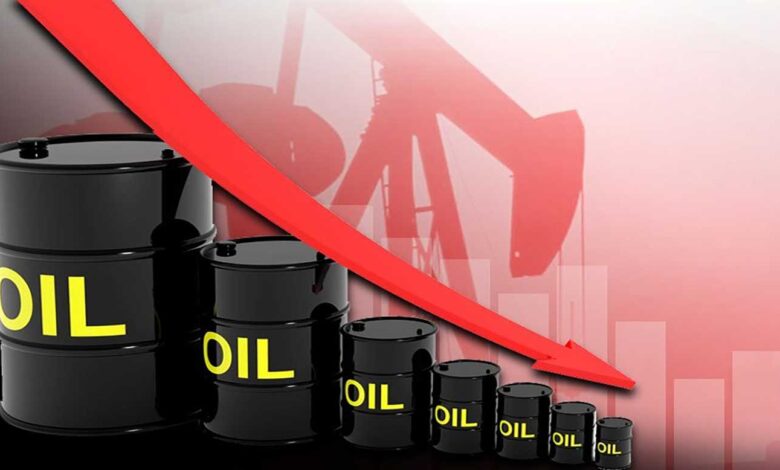 انخفاض أسعار النفط في ظل مخاوف اقتصادية
