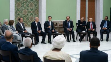 الرئيس الأسد يلتقي أعضاء الأمانة العامة