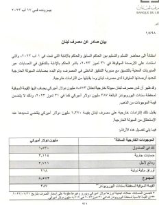 شاهد البيان الصادر عن مصرف اللبنان..