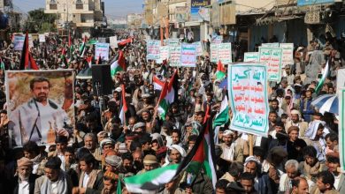 بيان مسيرات صعدة وريمة ومأرب في اليمن