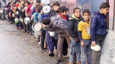 المكتب الإعلامي بغزة: المجاعة تهدد حياة ٣٥٠٠ طفل