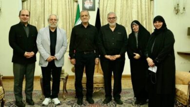 أسرة الإمام الصدر تلتقي بالرئيس الإيراني المنتخب