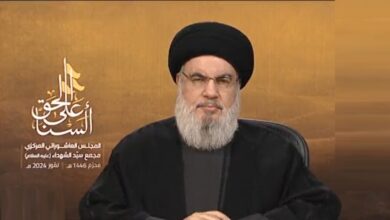 السيد نصرالله: سنخرج من معركة طوفان الأقصى منتصرين