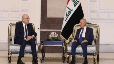 ميقاتي يلتقي الرئيس العراقي..