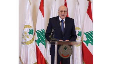 ميقاتي: نؤكد حقنا في الدفاع عن أرضنا وسيادتنا