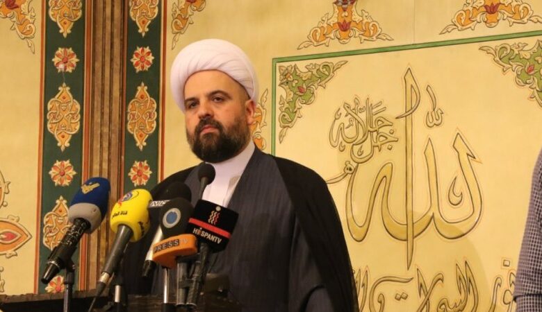 المفتي قبلان: الدولة ضرورة وجودية للمكونات اللبنانية