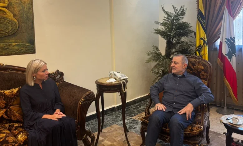 الحاج صفا التقى المنسقة الخاصة للأمم المتحدة بلبنان