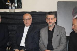 حشد سياسي ودبلوماسي في حفل تأبين والدة الإعلامي فادي بودية