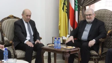 رعد يبحث مع لودريان التطورات السياسية ويدعم التمديد لليونيفيل