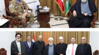 الشيخ الخطيب لقائد "اليونيفيل" : حرصاء على التعاون بين اليونيفيل والجيش اللبناني لضمان الامن في المنطقة