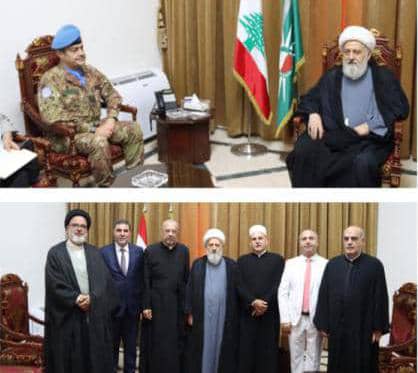 الشيخ الخطيب لقائد "اليونيفيل" : حرصاء على التعاون بين اليونيفيل والجيش اللبناني لضمان الامن في المنطقة