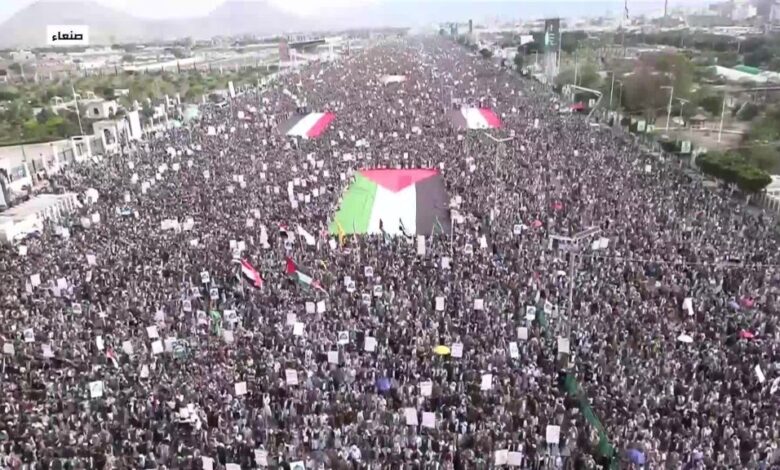 مليونية في صنعاء: ثابتون مع غزة