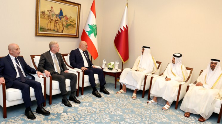 عون يدين الاعتداء الاسرائيلي على قطر