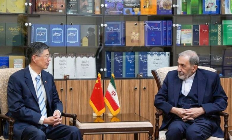 ولايتي والسفير الصيني يبحثان التعاون الاستراتيجي المشترك