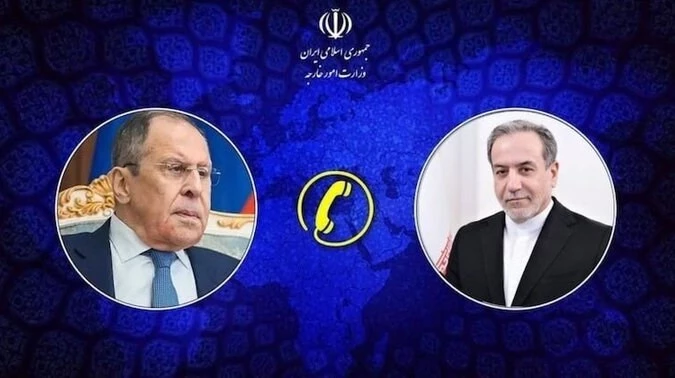 اتصال هاتفي بين وزيري خارجية إيران وروسيا