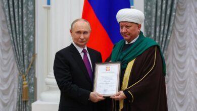 تلقى المفتي كرغانوف رسالة شكر من رئيس روسيا