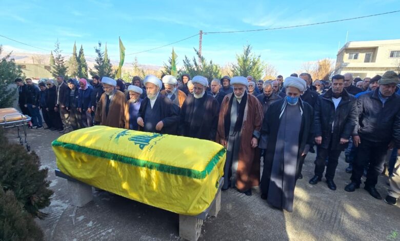 حزب الله يشيّع الدكتور حسين الحاج حسن بالبقاع 