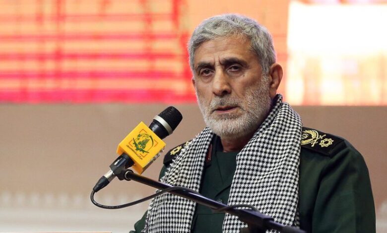 العميد قاآني لأنصار الله: الجمهورية الإسلامية سند لجبهة المقاومة