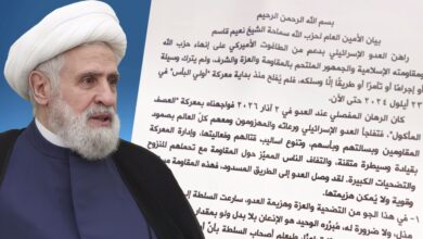 الشيخ قاسم: مستمرون بمقاومتنا الدفاعية عن لبنان وشعبه