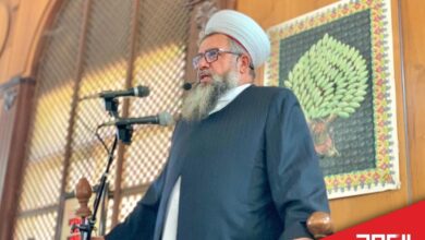 الشيخ العيلاني يتفقد مواقع الغارات في صيدا