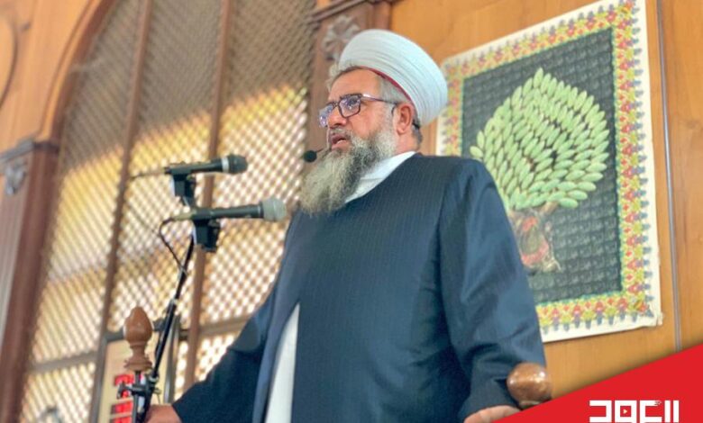 الشيخ العيلاني يتفقد مواقع الغارات في صيدا