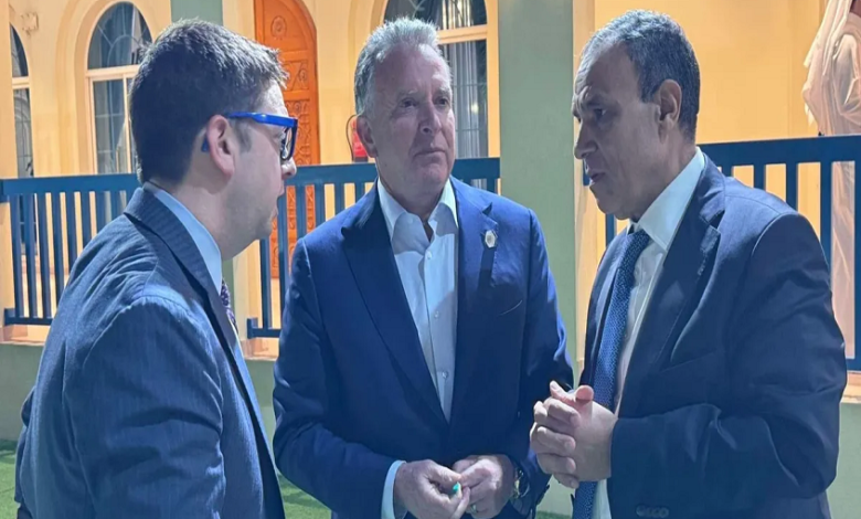 وزير الخارجية المصرية بدر عبد العاطي والمبعوث الأمريكي للشرق الاوسط ستيف ويتكوف