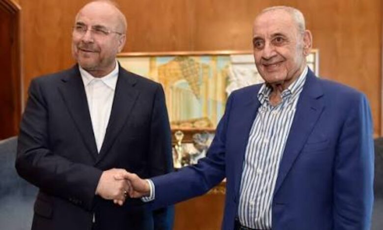 بري يبحث مع قاليباف خروقات التفاهم الإيراني الأمريكي