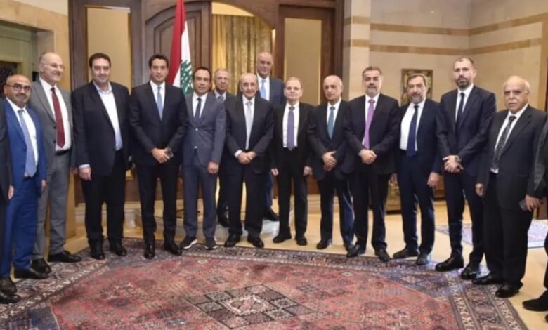 الرئيس بري التقى في عين التينة وفداً من النواب السنة..