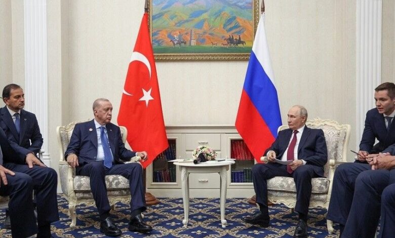 أردوغان يؤكد توافق الرؤى مع بوتين لإنهاء الحرب