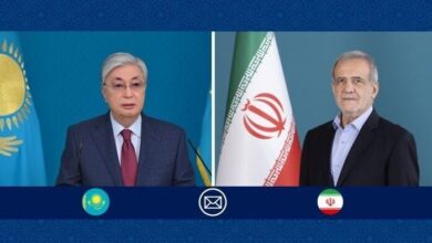 بزشكيان: إيران وكازاخستان تتحملان مسؤولية مشتركة لتعزيز الاستقرار الإقليمي