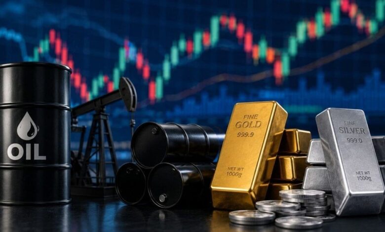 تراجع اسعار الذهب وارتفاع النفط وسط مخاوف بشأن الإمدادات